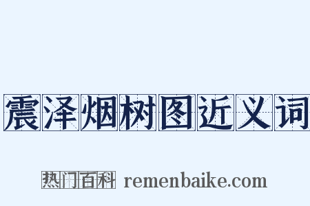 震泽烟树图近义词是什么意思的图片